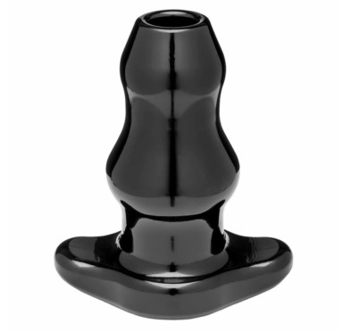 Plug analny podwójny tunel - Perfect Fit Double Tunnel Plug XL Black Czarny XL